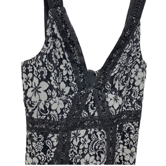 Keepsake NWT Holder Floral Lace Romantic Date Night Party Black Midi Dress, 6 - Picture 5 of 12